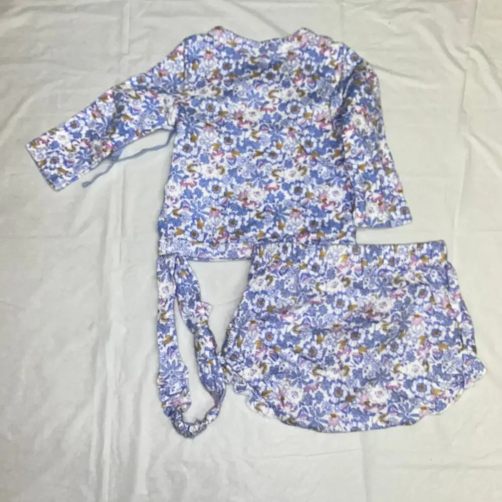 Carter's Just One You Floral 3-Piece Wrap Shirt Bloomers Headband Set 3 Months